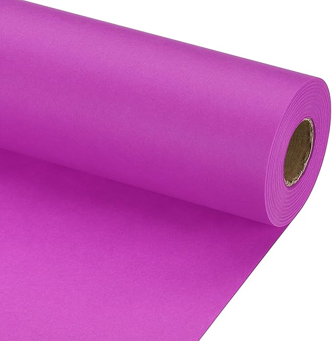 PATIKIL Wrapping Paper, 15" x 800"(66') 70 GSM Craft Paper Roll Kraft Packing Paper for Poster Bulletin Board, Gift Wrapping, Purple