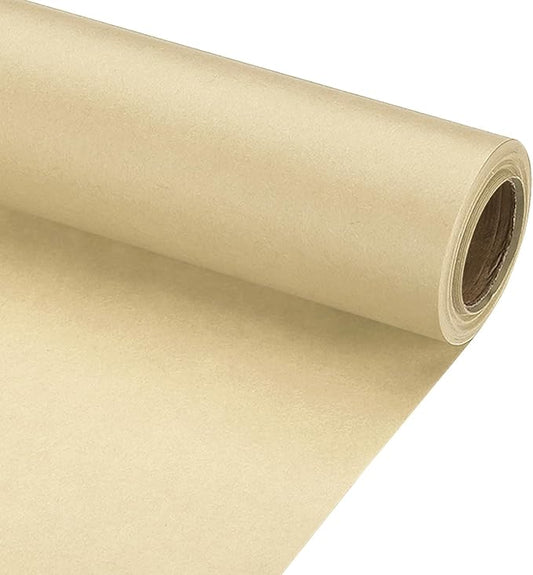 PATIKIL Wrapping Paper, 20" x 300"(25') 70 GSM Craft Paper Roll Kraft Packing Paper for Poster Bulletin Board, Gift Wrapping, Brown