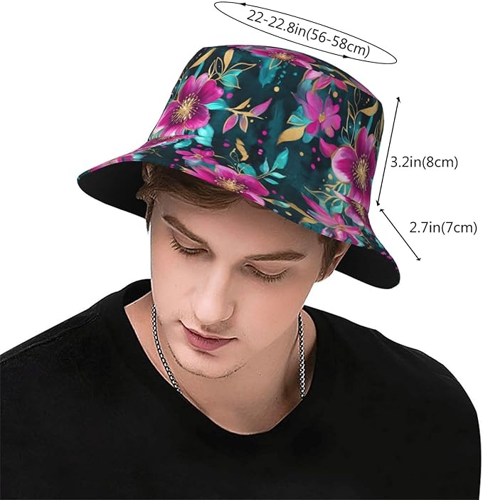 Bucket Hats Fashion Sun Cap Packable Outdoor Fisherman Hat for Women and Men Travel
