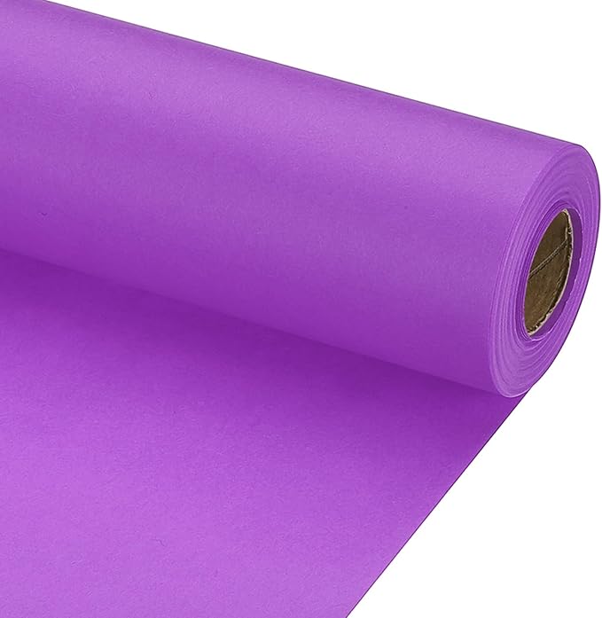PATIKIL Wrapping Paper, 20" x 600"(49') 70 GSM Craft Paper Roll Kraft Packing Paper for Poster Bulletin Board, Gift Wrapping, Dark Purple