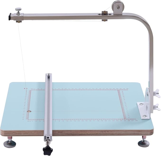 72W Tabletop Hot Wire Foam Cutter for Foam Sponge,Adjustable Temperature 32-572℉,Portable Lightweight Hot Wire Foam Cutting Machine Styrofoam Cutter with 15.4 * 12.9 Inches Workboard