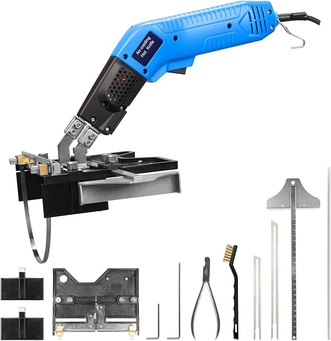 DOMINOX Foam Cutter Air Cooled Electric Hot Knife Foam Cutter Styrofoam Cutter with Slotting Foam Cutting Tool Hot Knife Cutting Tool for EPP, EPS, XPS, EPE, KT Board