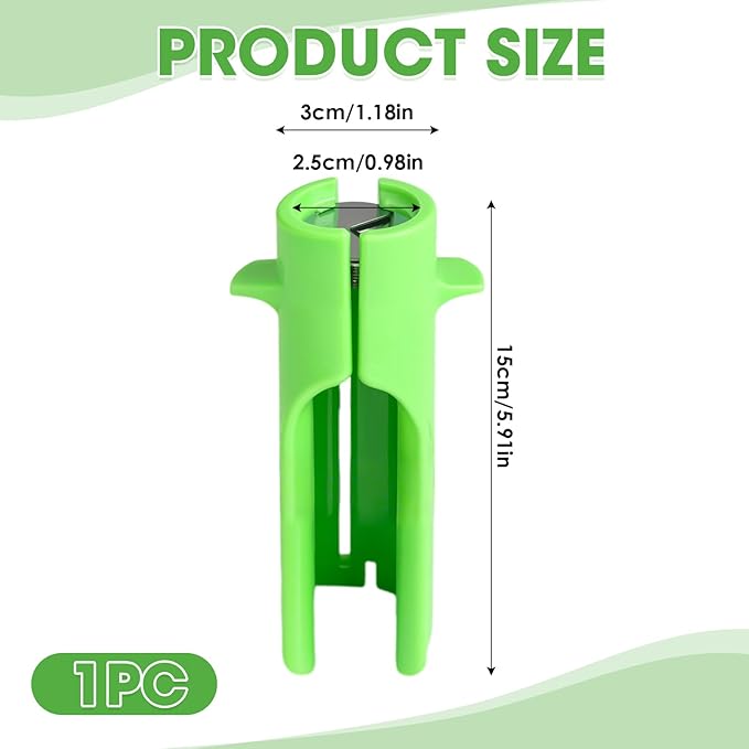 Rose Thorn Stripper Tool, Flower Stem Cutter - Spring Loaded Throne, Leaf & Stem Stripper, Easy Grip Plastic Gardening Tool for Stem & Flower Cutter