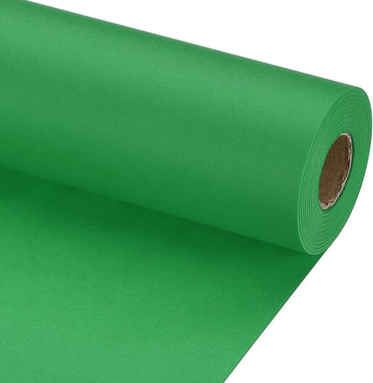 PATIKIL Wrapping Paper, 12" x 800"(66') 70 GSM Craft Paper Roll Kraft Packing Paper for Poster Bulletin Board, Gift Wrapping, Green
