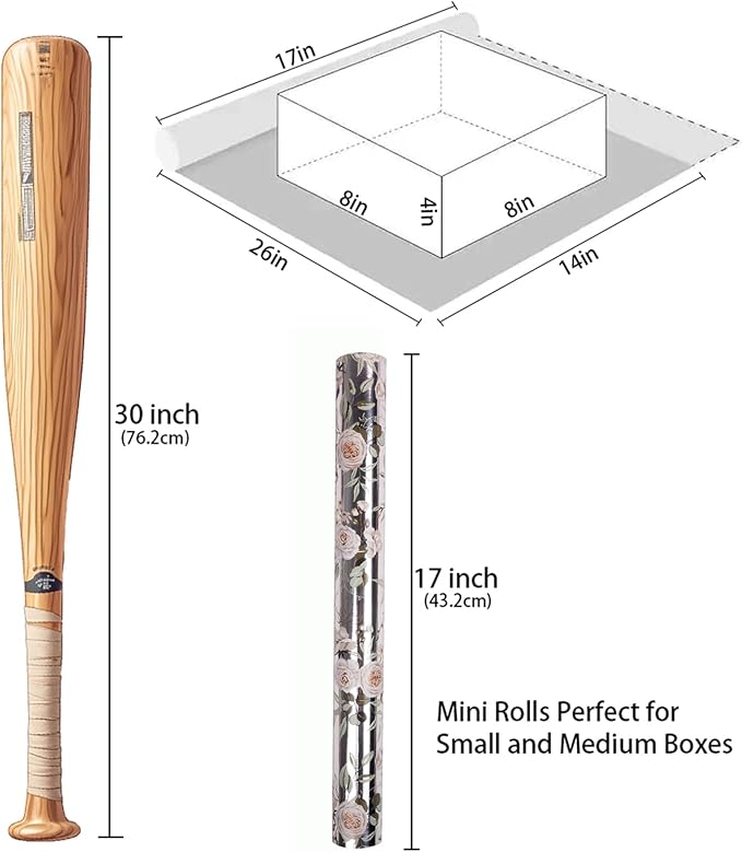 Altarho Wedding Wrapping Paper Roll - 17 Inch x 33 Feet - Silver White Floral with Metallic Foil Design Perfect for Mothers Day Wedding Bridal Shower Spring Birthday Summer
