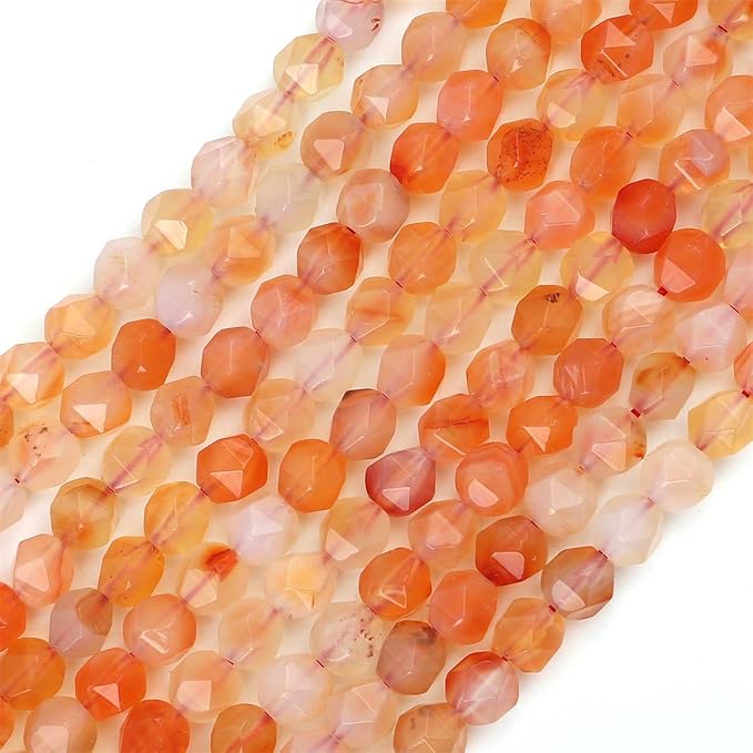 Faceted Natural Sunstone Stone Round Beads 6mm 36cm/Strand for Jewelry Making