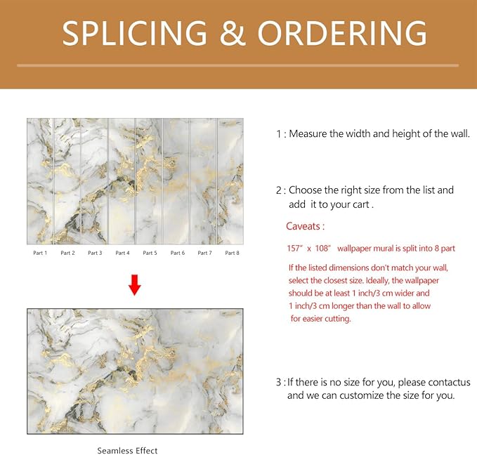 Abstract Marble Background Wall Mural Wallpaper Peel and Stick for Living Room Office 157"x108"
