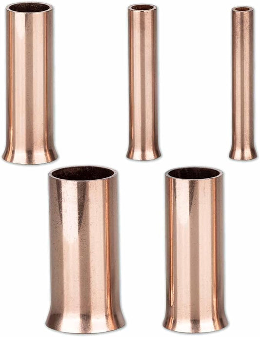 ARSTBETY Longer Pine Needle Basket Making Guide Coiling Tool, Copper Pine Needle Gauge Guide for Basket Making Weaving (Copper Basket Making Gauge)