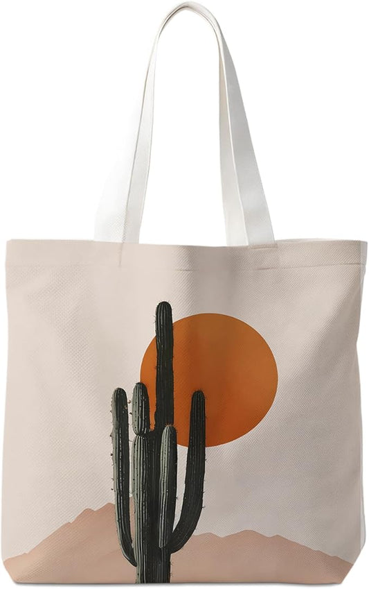 Flowers Tote Bag Gifts for Women, Canvas Aesthetic Reusable Grocery Bags Shopping Bags