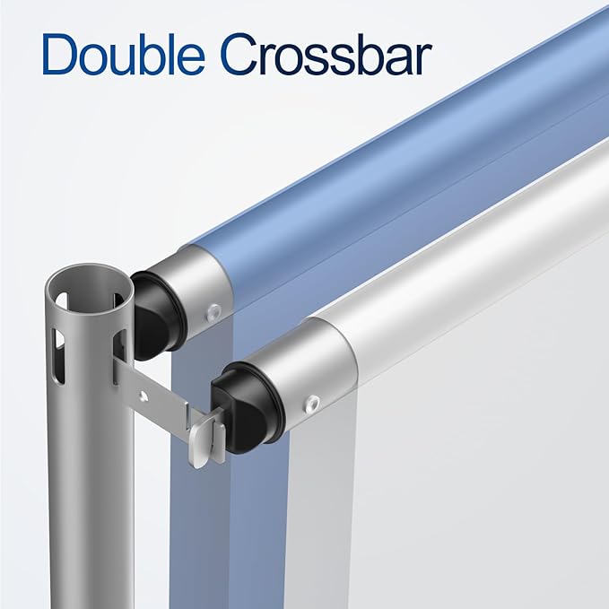 10x10ft Pipe and Drape Backdrop Stand, Double Crossbar, Heavy Duty Adjustable Background Frame with Metal Base for Parties Photography Wedding Photoshoot Decoration