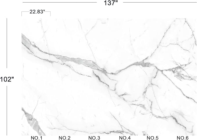 Cliouar-White Statue Marble Texture Background Mural Wallpaper Peel and Stick 137" x 102"