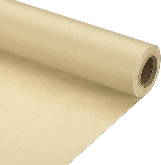 PATIKIL Wrapping Paper, 15" x 394"(33') 70 GSM Craft Paper Roll Kraft Packing Paper for Poster Bulletin Board, Gift Wrapping, Brown
