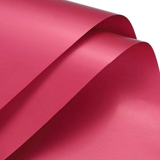 MECCANIXITY 10 Pcs Flower Wrapping Paper 22.8x22.8 Inch Waterproof Florists Wrapping Paper for Florist Bouquet Supplies, DIY Crafts, Gift/Gift Box Packaging Red