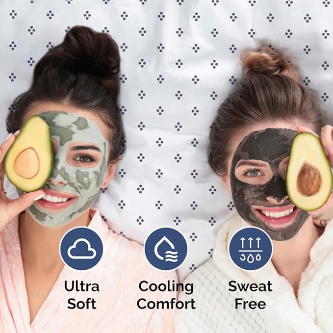 Blue Dot Pattern Sheets - 1 Flat & 1 Fitted Sheet & 2 Pillowcases w/ Deep Pockets - Spot Print Bedding - Wrinkle & Fade Resistant - Soft, Breathable & Cooling - Comfy, Luxury Bedding - Queen Size