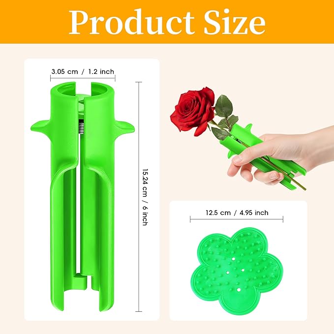 3 Pcs Rose Thorn Stripper Tool, Professional Thorn & Leaf Remover, Flower Stem Cleaner, Efficient Cutter for Floral Arrangements & Gardening, New Upgraded Design for Home and Florist Use