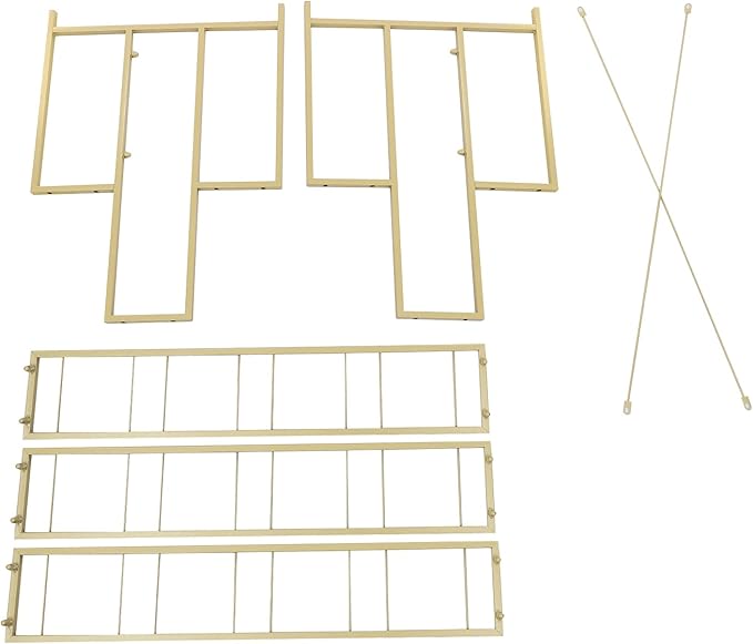 Flower Display Stand with 12 Pcs Buckets 3 Layers Metal Plant Stand Plant Cart Shelf Flower Bucket Rack Stand for Indoor Florist Garden Patio (Gold Stand-Black Round Buckets)