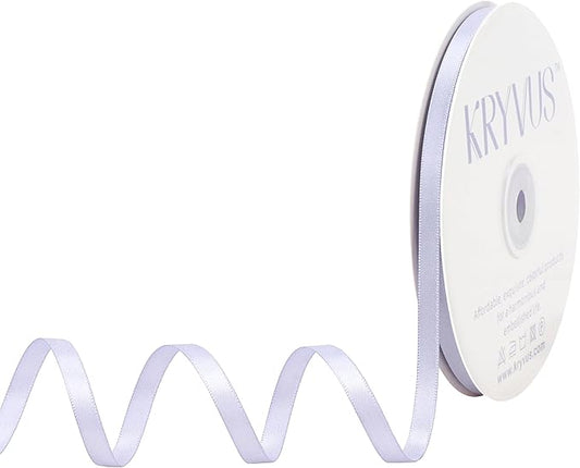 Lilac Mist Satin Ribbon, Double Faced 2 Inch X 25 Yards Lilac Mist Ribbon, Premium Satin Ribbon for Gift Wrapping, Crafts, Hair Bow Making, Sewing, Flower Bouquet, Wedding Party Decor