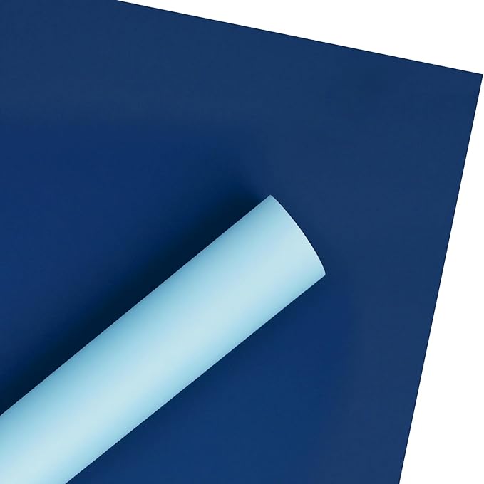 WRAPAHOLIC 20 Sheets Flower Wrapping Paper - 22.4 x 22.4 inch Royal Blue Color Water-Resistant Floral Bouquet Wrapping Paper, Florist Supplies Packaging for Wedding Birthday Gift DIY