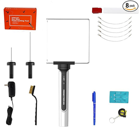 3 in 1 Hot Wire Foam Cutter Kit,Blue Foam Cutter Electric Foam Cutting Tool, Heated Foam Carving Knife Kit