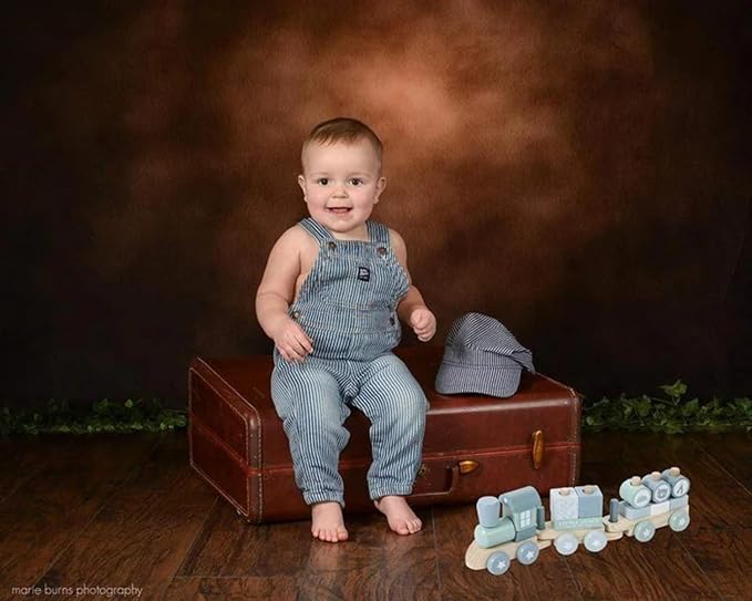 Kate 8x8ft Abstract Photography Backdrop Brown Painted Background Portrait Backdrop for Photographer