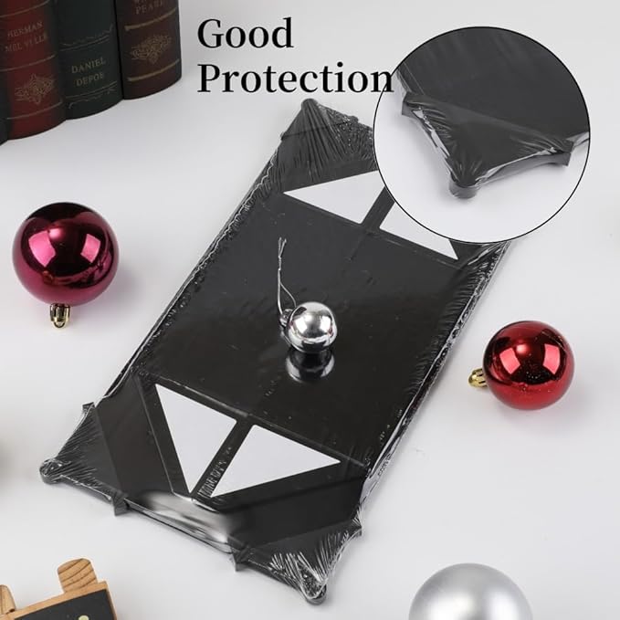 6 Pcs Small Black Gift Box 8x8x4 Inch Magnetic Gift Box Small Magnetic Box with Crinkle Paper Black Small Gift Box with Shredded Paper Luxury Gift Boxes with Lids for Presents