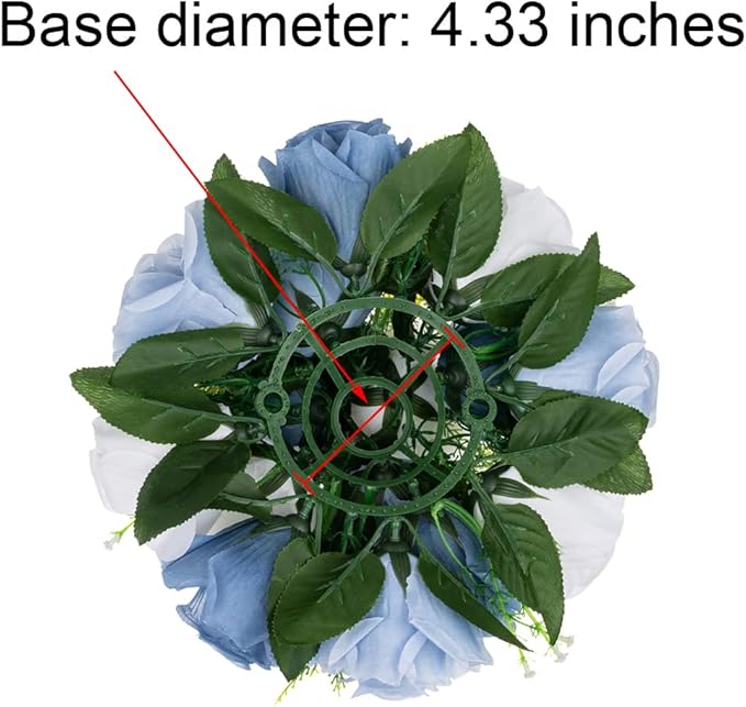 Flower Centerpieces for Wedding Tables: Wedding Table Decorations Dusty Blue & White Flower Balls Centerpieces for Engagement Cerebration Party Center Pieces 6 Packs