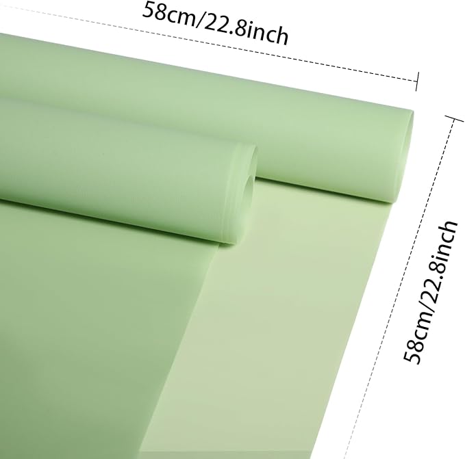 DEWJDFSC 20 Sheets Flower Wrapping Paper,Waterproof Floral Korean Bouquet Wrapping Paper, Florist Supplies, Suitable for Flowers Gift Packaging（Green-2）