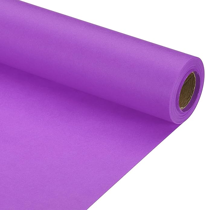 PATIKIL Wrapping Paper, 12" x 394"(33') 70 GSM Craft Paper Roll Kraft Packing Paper for Poster Bulletin Board, Gift Wrapping, Dark Purple
