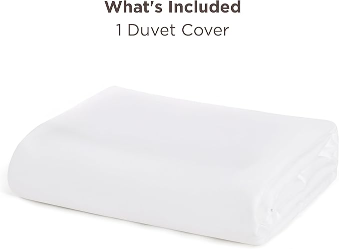 Bedsure Duvet Cover King Size - Only Includes 1 Duvet Cover (104"x90"), Hotel Luxury Soft Double Brushed All Season Bedding for Kids & Adults, Zipper Closure, NO Comforter, White