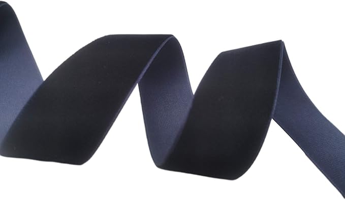 Nylon Velvet Ribbon Single Faced,1 Inch X 25Yards Spool (Navy Blue)