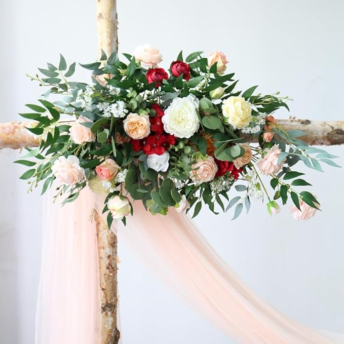 18Pcs Italian Ruscus Greenery Stems 26" Artificial Silk Greenery Leaves for DIY Wedding Arch Bouquet Filler Table Centerpieces Home Indoor Decor