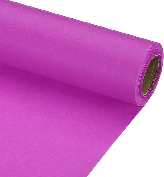 PATIKIL Wrapping Paper, 17" x 300"(25') 70 GSM Craft Paper Roll Kraft Packing Paper for Poster Bulletin Board, Gift Wrapping, Purple