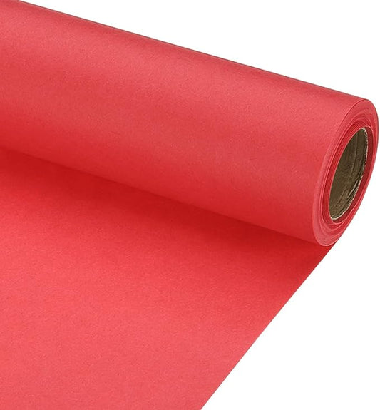 PATIKIL Wrapping Paper, 15" x 300"(25') 70 GSM Craft Paper Roll Kraft Packing Paper for Poster Bulletin Board, Gift Wrapping, Bright Red