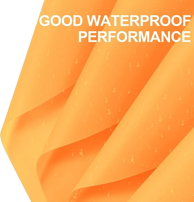WRAPAHOLIC 20 Sheets Flower Wrapping Paper - 22.4 x 22.4 inch Pure Orange Color Water-Resistant Floral Bouquet Wrapping Paper, Florist Supplies Packaging for Wedding Birthday Gift DIY