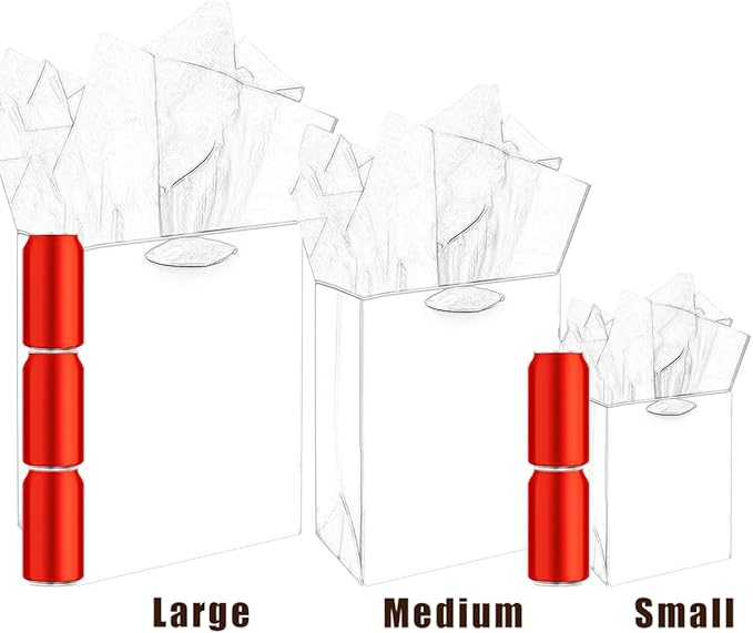 qiqee Clash Flowers Gift Bags with Tissue Paper Mulit Assorted Sizes 10PCS Present Party Favor Birthday Bags(2pcs Large 13", 4pcs Medium 9", 4pcs Small 6"，30pcs Tissue Paper)