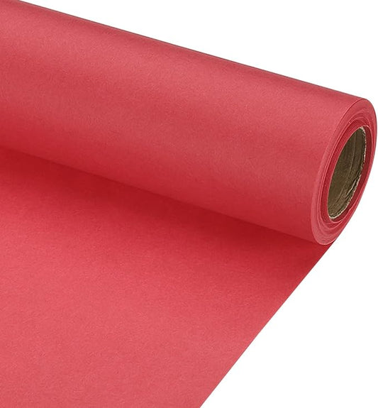 PATIKIL Wrapping Paper, 15" x 300"(25') 70 GSM Craft Paper Roll Kraft Packing Paper for Poster Bulletin Board, Gift Wrapping, Red