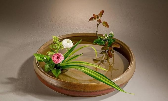 JapanBargain 2300, Japanese Ikebana Kenzan Flower Frog for Flower Arrangements Brass Floral Arranging Pin Needle Holder Made in Japan, 3-3/4inch x 3 inch