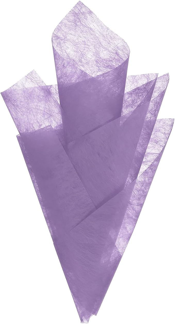 PATIKIL 11.8 inches Tissue Flower Wrapping Paper, 120 Sheets Waterproof Floral Bouquet Wraps Gift Packaging Tissue for Party Birthday Wedding Holiday Decorations Crafts, Purple