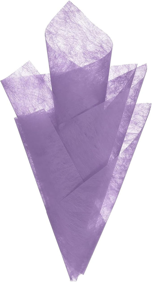 PATIKIL 11.8 inches Tissue Flower Wrapping Paper, 120 Sheets Waterproof Floral Bouquet Wraps Gift Packaging Tissue for Party Birthday Wedding Holiday Decorations Crafts, Purple