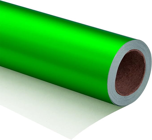 RUSPEPA Wrapping Paper Roll - 81.5 Sq Ft Emerald Green Solid Color Gift Wrap Jumbo Roll for Wedding, Birthday, Shower, Congrats, Holiday, Easter Gifts, DIY Bouquet - 30 Inch X 32.8 Feet, Light Green