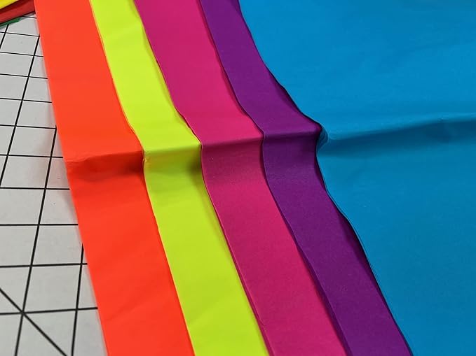 Ocean Tides 100 Sheets (14 x 20 Inches) Christmas Wrapping Paper – Gift Wrapping Tissue Paper Bulk for Crafts, Birthdays, & Holidays – Colored Tissue Papers for Gift Bags & Decorations, Assorted Neon
