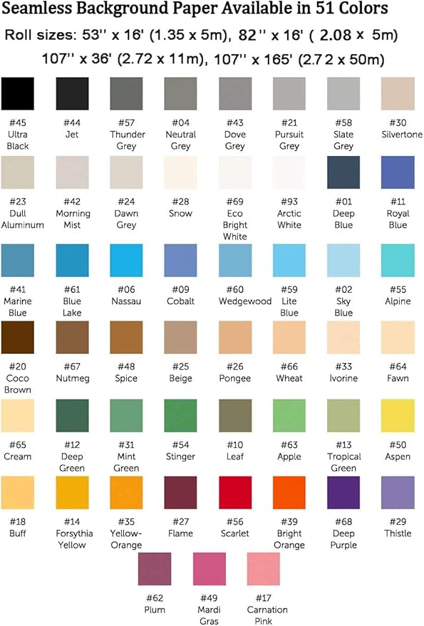 Huamei Seamless Photography Background Paper, Photo Backdrop Paper (8.9x36 Feet, Yellow)