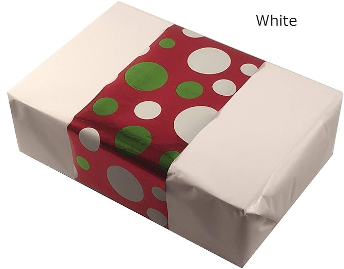 Ocean Tides 500 Sheets (14 x 20 Inches) Christmas Wrapping Paper – Gift Wrapping Tissue Paper Bulk for Crafts, Birthdays, & Holidays – Colored Tissue Papers for Gift Bags & Decorations, White