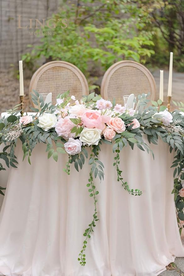 Ling's Moment Artificial Flowers 16pcs Blush Pink Silk Roses with Stems Real Look, 3.5" Fake Ombre Slate Pink Vendela Roses Bulk for DIY Wedding Bouquets Centerpieces Party Baby Shower Home Decoration