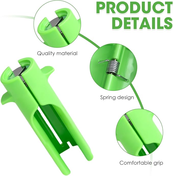 Rose Thorn Stripper Tool, Flower Stem Cutter - Spring Loaded Throne, Leaf & Stem Stripper, Easy Grip Plastic Gardening Tool for Stem & Flower Cutter