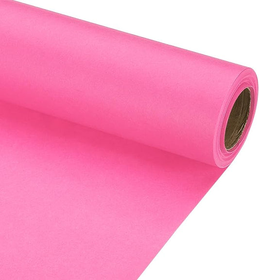 PATIKIL Wrapping Paper, 17" x 300"(25') 70 GSM Craft Paper Roll Kraft Packing Paper for Poster Bulletin Board, Gift Wrapping, Pink