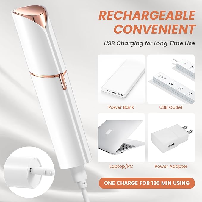Facial Hair Remover for Women shaver for women Painless Face Shaver -Mini Hair Remover, Electric Razor Shaver Portable Bikini Epilator for Lips, Chin, Armpit, Peach Fuzz,Neck, Cheek as Seen on TV