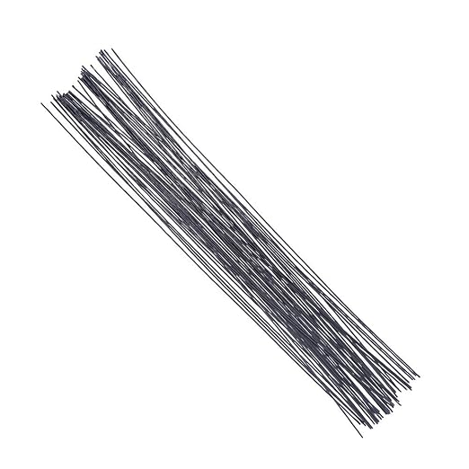 Decora 18 Gauge Black Floral Wire 16 inch,50/Package