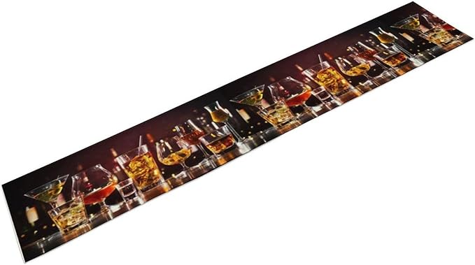 Red Wine Retro Table Runner, Table Dresser Runner, Kitchen Dining Table Runners for Indoor Outdoor Holiday Decor 13x90 Inch