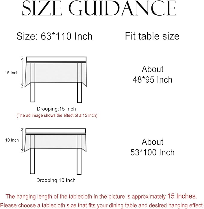 Designer Vintage Linen Extra Long Rectangle Tablecloth,William Morris Floral Soft and Durable Table Cloth,Decor Table Cover for Kitchen,Dining,Thanksgiving,Christmas,63"*110"-Athea